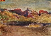 See und Berge nach Degas